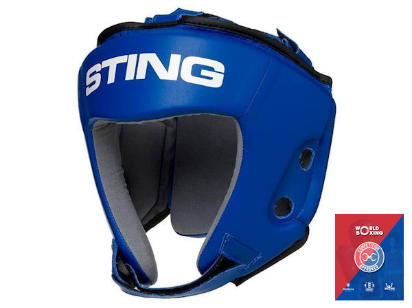 Sting England Boxing Approved Competition Head Guard Blue